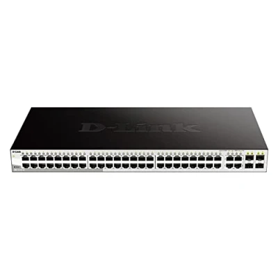 Image de D Link DGS 1210 52/E Switch Smart+ 48 Ports Gigabit + 4 Combo 1000BaseT/SFP Cordon d&#039;alimentation UE Uniquement