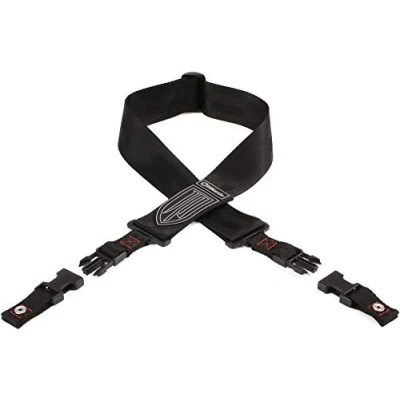 Image de DiMarzio DD2200JP BKRD J. Petrucci Signature ClipLock noir avec coutures rouges