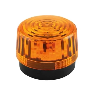Image de Velleman Feu clignotant à LED ambre, utilisation en intérieur, 12 VCC, 15 blanches, IP20, ABS/acrylique