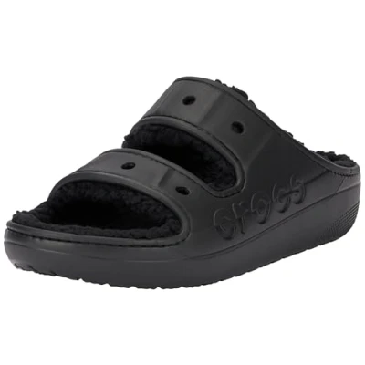 Image de Crocs Sandales unisexes Baya Cozzzy, Noir, 36/37 EU, EU