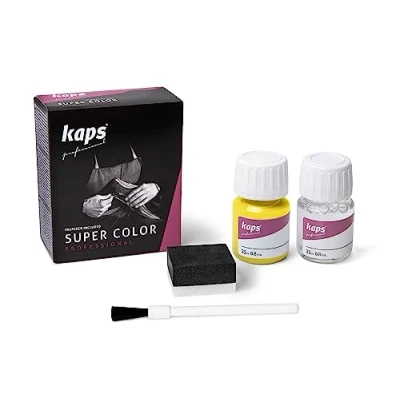 Image de KAPS Super Color Teinture pour Cuir Naturel Matières Synthétiques et Textiles 25 ml Plusieurs couleurs, 131 Lemon
