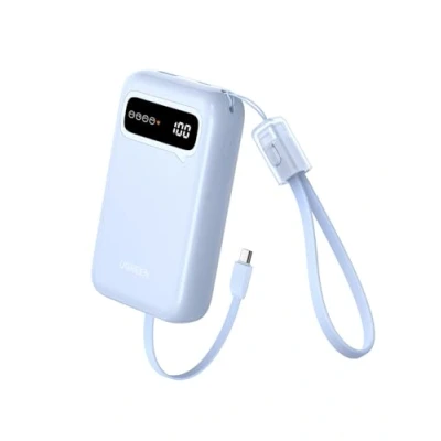 Image de UGREEN Batterie Externe 20000mAh avec Câble USB C Intégré 22.5W Power Bank Charge Rapide Affichage Intelligent Compatible iPhone 16 Plus Pro Max 15 14 Galaxy S24 Ultra S23 (Bleu)