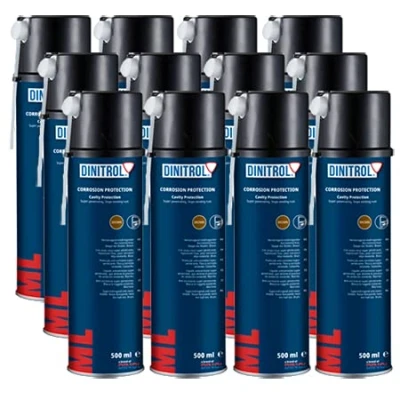 Image de Dinitrol ml Penetrator Cire 12 x 500 Aérosol avec embout d&#039;extension
