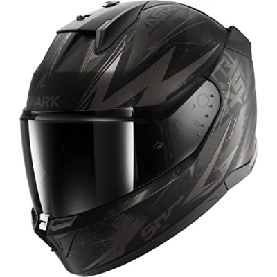 Image de SHARK, Casque Moto intégral D SKWAL 3 Blast R Mat Noir / Gris,