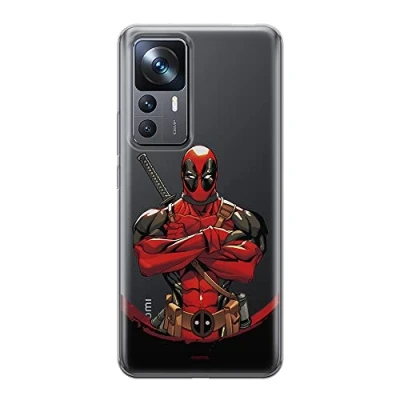 Image de ERT Group Coque de téléphone Portable pour Xiaomi 12T Original et sous Licence Officielle Marvel Motif Deadpool 006 Parfaitement adapté à la Forme du Portable, partiel imprimé