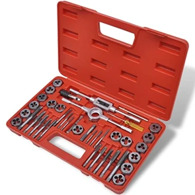 Image de vidaXL Coffret Tarauds et Filières 40 pcs Outils à Tarauder Fileter Filetage
