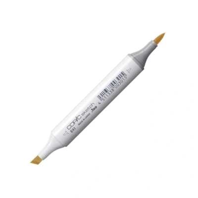 Image de COPIC Sketch E41, Pearl White, Twin Marker avec Une Pointe de Largeur Moyenne et « Brush ».