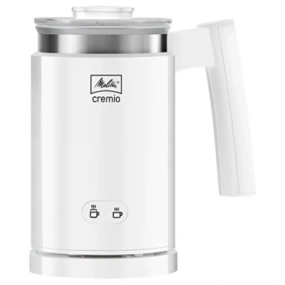 Image de Melitta Mousseur à Lait, Pour Lait Chaud ou Froid, CREMIO II, Blanc, 1014 01