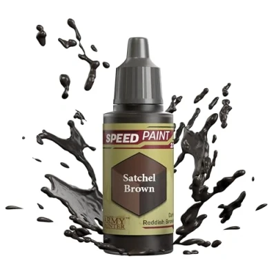 Image de The Army Painter Speedpaint Satchel Brown 2.0, Peinture Acrylique Unique 18ml Solution De à Une Couche pour Figurines comme Warhammer 40k et Dungeons and Dragons.