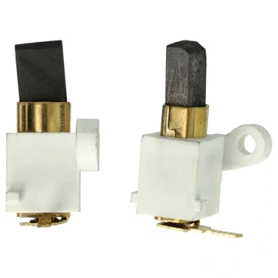 Image de vhbw 2x balais de charbon 14,5 x 10,8 5,7 mm compatible avec Stihl E180C, E160, E140, E14 tronçonneuse + ressort