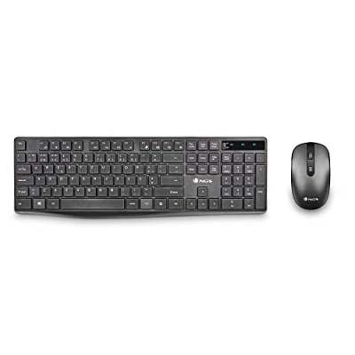 Image de NGS HYPE KIT PORTUGUESE: Combo Clavier et Souris sans Fil, Multiplateforme. Multi dispositifs. Ambidextre. Dpi:800/1200/1600 dpi.