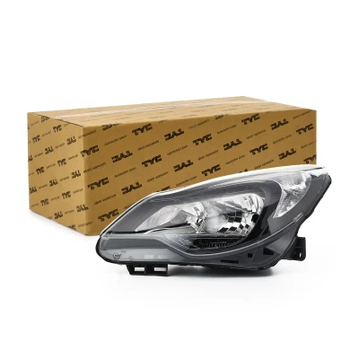 Image de TYC 20 12630 15 2 Phares gauche H7, W21/5W, PSY24W, H1 pour circulation à droite avec moteur électrique OPEL: Corsa D 3/5 portes