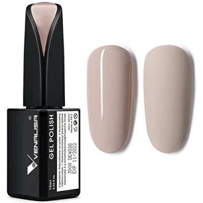 Image de VENALISA vernis à ongles Gel pour lampe UV longue durée manucure Soak Off Polish Nude 15 ml