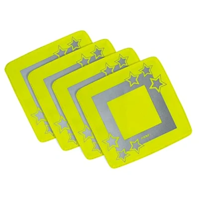 Image de reer LightReflex Lot de 4 réflecteurs lumineux et réfléchissants conformes à la norme des vêtements signalisation