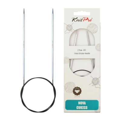 Image de KnitPro KP12152 Nova Cubique Aiguille Circulaire Fixe Bois Multicolore 22 x 1,5 11,2 cm