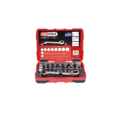 Image de KS TOOLS 918.3050 Jeu de douilles Acier chrome vanadium 1/4