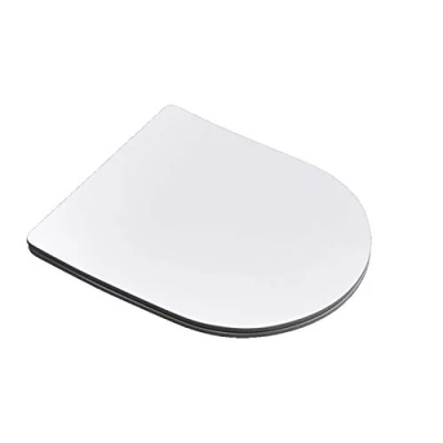 Image de Durovin Bathrooms Abattant WC à fermeture douce Design ultra fin en forme de U Libération rapide 360 x 425 25 mm