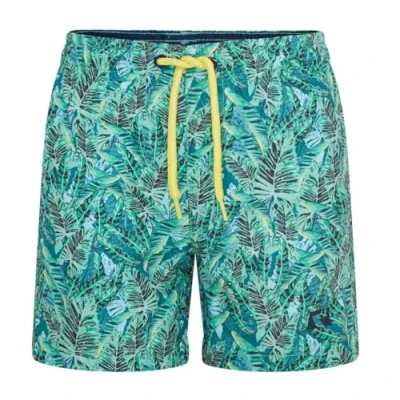 Image de Ript Performance Garçons Essentials Short de bain à séchage rapide avec protection solaire UV 50, Imprimé Feuilles Vertes, 7 8 ans