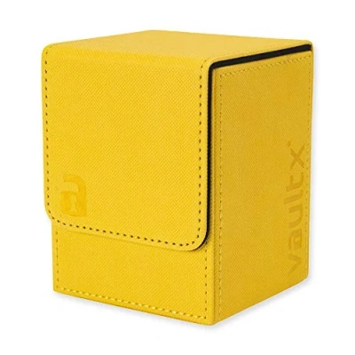 Image de Vault X Premium Exo Tec Deck Box Taille Grand pour 100+ Cartes en Pochettes Porte sans PVC TCG (Jaune)