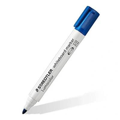 Image de Staedtler LumoColor 351 Marqueur Effaçable à Sec Pointe Ogive 2 mm Bleu