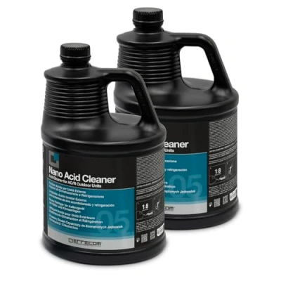 Image de Errecom Nano Acid Cleaner, Nettoyant Acide pour Unité Extérieure des Systèmes de Climatisation et Réfrigération, Formule Concentrée, 10 L (2 x 5 L)