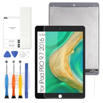 Image de Arbilato Écran LCD pour iPad Pro 9.7 2016 Numériseur Tactile A1673 A1674 A1675 Display Panneau Full Assemblée Remplacement Kits (Noir)