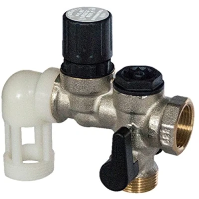 Image de COMAP Groupe de sécurité 889 Inox coudé pour chauffe eau, cumulus 20x27 ou 3/4&quot; 889216