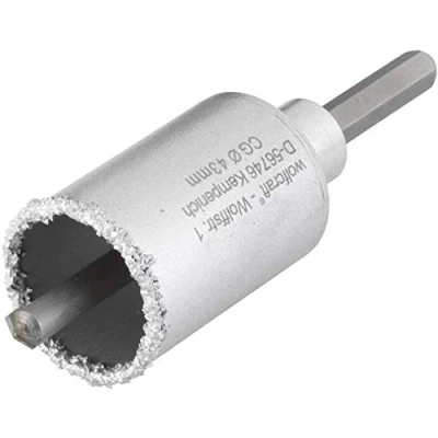 Image de wolfcraft 3894000 Trépan Traversant Multimatériaux CT Diamètre 43 mm Queue 6 Pans Avec Foret Centreur 8