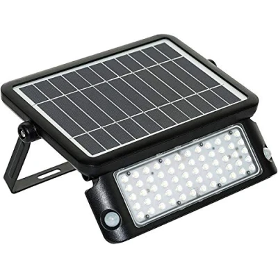 Image de Projecteur Solaire avec 2 détecteurs de mouvement 1080 lumen LUCECO LED Noir