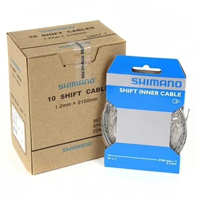 Image de SHIMANO Mixte Y60098100 Lot de 10 c bles changement, Noir, Uni EU
