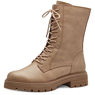 Image de Marco Tozzi Bottines à plateau, Femme, Taille: 38, Taupe Imitation cuir haute qualité