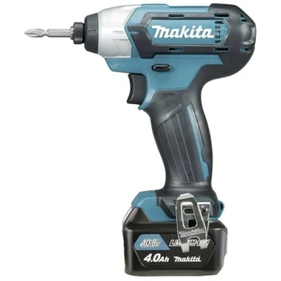 Image de Makita TD0110DY1J Visseuse à Percussion sans Fil, 10,8 V, 4 Ah, Coffret Makpac avec 2 Batteries et 1 Chargeur, 10.8 voltsV