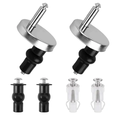 Image de Abattant WC Fixations Charnières, Vis d&#039;Expansion pour Lunette de Toilette, Universelles et Boulons Sièges Siège Toilette (Kit Fixation Toilettes 2)