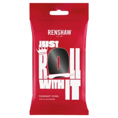Image de Renshaw Glaçage prêt à rouler, noir de jais, 250 g