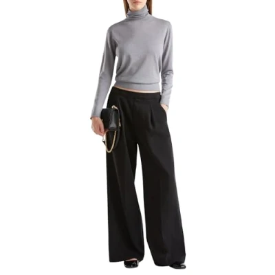 Image de United Colors of Benetton Turtleneck Plain WITH Cuffs AND HEM Pullover, Femme, Taille: Medium, Grey