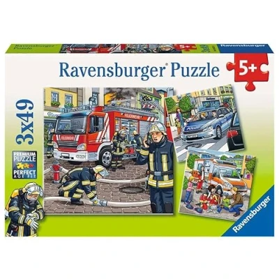 Image de Ravensburger 09335 9 Puzzle Aides d&#039;urgence 3X 49 Pièces
