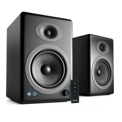 Image de Audioengine A2 HD Home Music System Haut parleurs sans Fil avec Bluetooth d&#039;ordinateur et de Bureau amplifiés 60W