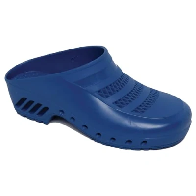 Image de Gima Sabots professionnels, anatomiques, unisexes, antidérapants, antistatiques, dessus perforé, semelle perforée, couleur Bleu taille EU 39, 1 paire