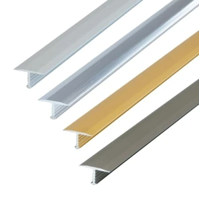 Image de Profilé en T Dalsys, de transition 100cm x 13mm sol aluminium anodisé, argenté