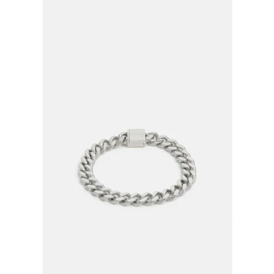 Image de BOSS Stamped Textured Links WITH Monogram Square Bracelet silvercoloured, Femme, Taille: One Size, Silver coloured