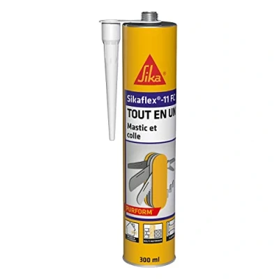 Image de Sikaflex 11 FC Purform Blanc, Mastic, joint et collage multi usages, mastic colle supports, intérieur extérieur (sikaflex FC+), 300ml