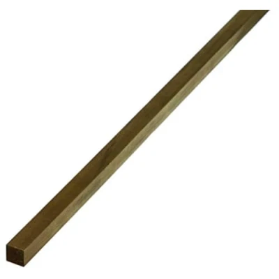 Image de Alberts 471019 Barre carrée laiton 1000 x 6 mm