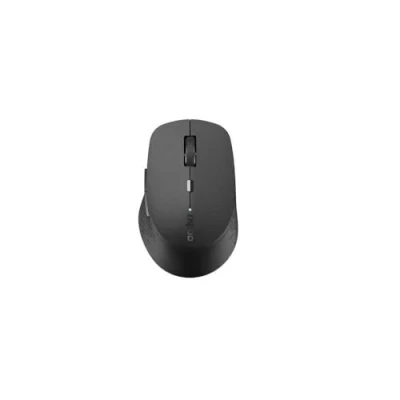 Image de Rapoo souris optique sans fil Multi mode 2,4GHz/BT 3.0/BT 4.0 &quot;M300&quot; (bluetooth, d&#039;ordinateur, design, avec boutons et molette de défilement) Gris foncé