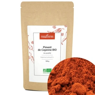 Image de Piment de Cayenne BIO En poudre 100g Épice certifiée