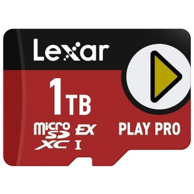 Image de Lexar Carte microSDXC Express Play Pro, UHS I, C10, U3, V30, A2, Full HD, vidéo 4K, jusqu&#039;à 900 Mo/s de lecture, pour Nintendo Switch 2, ASUS ROG Ally, Steam Deck, appareils jeu (LMSXPS0001T BNNNU)