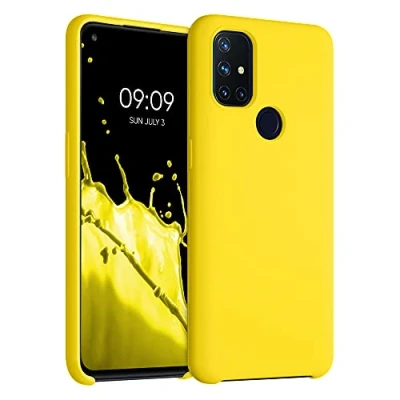 Image de kwmobile Housse Compatible avec OnePlus Nord N10 5G Coque de téléphone Protection Souple en TPU Silicone Jaune radieux