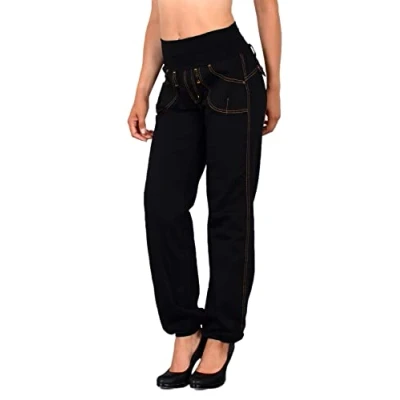 Image de ESRA Jean pour Femme Pantalon Chino Aladin Boyfriend Femmes Baggy Sarouel J133