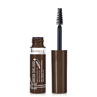 Image de Rimmel Brow This Way Mascara à Sourcils l&#039;Huile d&#039;Argan Marron Foncé 5 ml