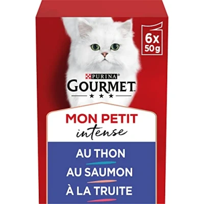 Image de GOURMET MON PETIT Sélection aux Poissons 48 x 50 g Sachets fraîcheur pour chat adulte