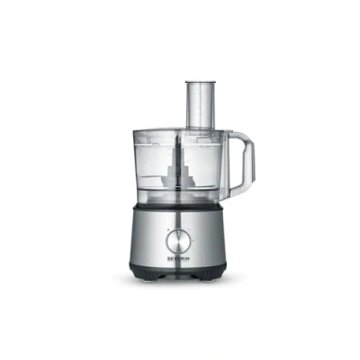 Image de SEVERIN Robot Multifonctions : Hachoir avec 3 Disques 2 en 1, Blendeur Disque émulsifiant, Moulin à épices Couteau Inox, Vitesses + Fonction Pulse, 1 200 W, 1,5 Litres, Noir/Inox, KM 3892